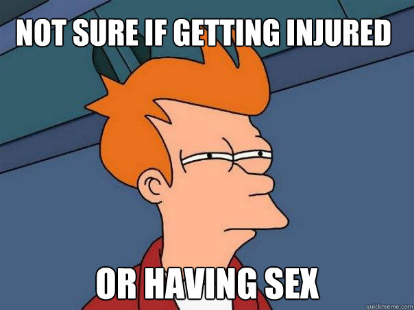 Not sure if getting injured or having sex  Futurama Fry