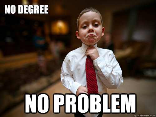 No degree no problem  Financial Advisor Kid