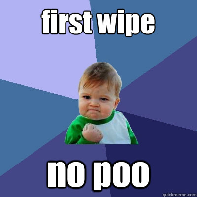 first wipe no poo  Success Kid