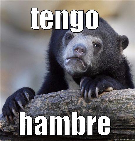 tengo hambre - TENGO HAMBRE Confession Bear