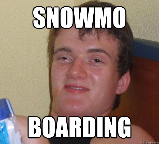 Snowmo boarding  10 Guy