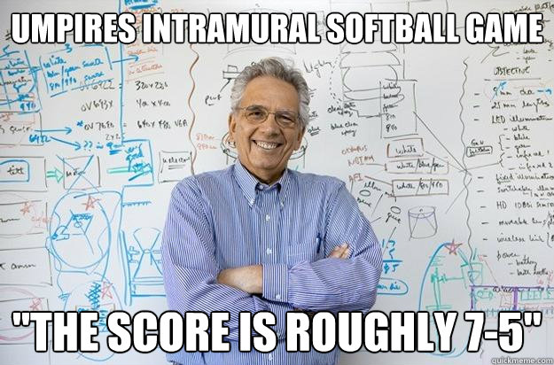 umpires intramural softball game 