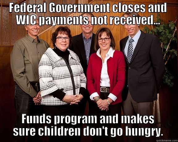 Good Guy County Council - FEDERAL GOVERNMENT CLOSES AND WIC PAYMENTS NOT RECEIVED... FUNDS PROGRAM AND MAKES SURE CHILDREN DON'T GO HUNGRY. Misc