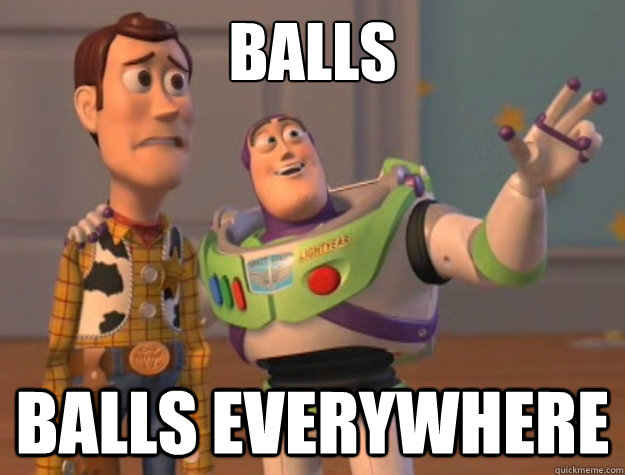 Balls Balls everywhere  Buzz Lightyear