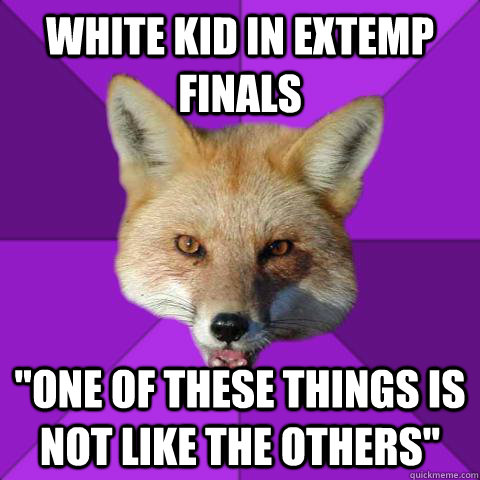 white kid in extemp finals 