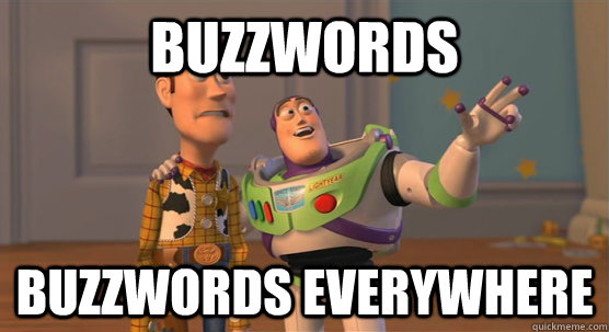 buzzwords buzzwords everywhere  Toy Story Everywhere