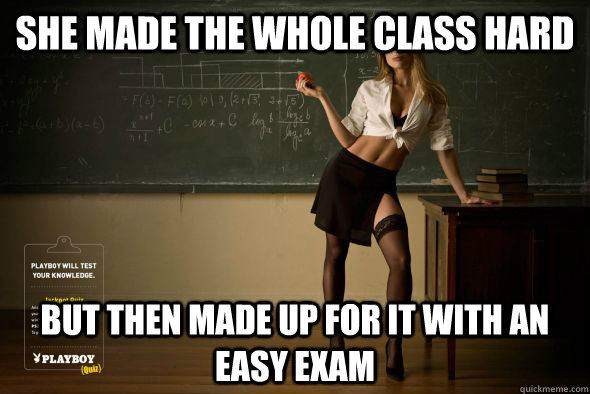 SHE MADE THE WHOLE CLASS HARD BUT THEN MADE UP FOR IT WITH AN EASY EXAM - SHE MADE THE WHOLE CLASS HARD BUT THEN MADE UP FOR IT WITH AN EASY EXAM  Unintentional Sexual Teacher