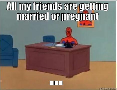 ALL MY FRIENDS ARE GETTING MARRIED OR PREGNANT ... Spiderman Desk