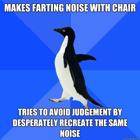 Makes Farting Noise With Chair Tries To Avoid Judge