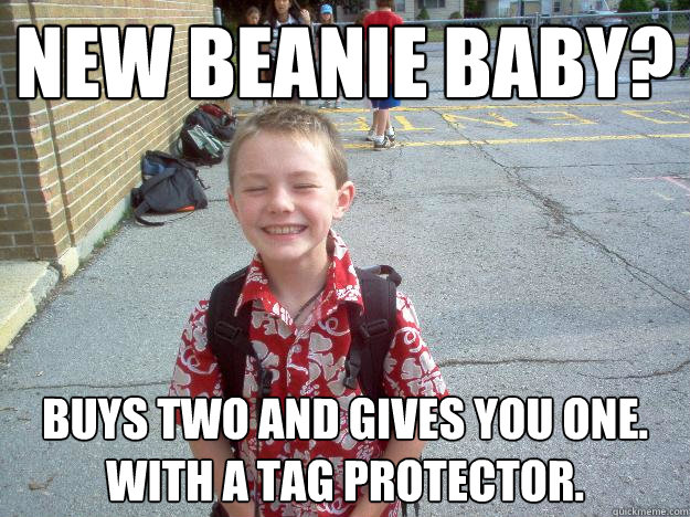 New Beanie Baby? Buys two and gives you one. With a tag protector. - New Beanie Baby? Buys two and gives you one. With a tag protector.  Best friend charlie