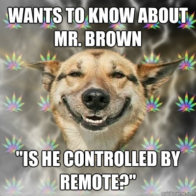 wants to know about Mr. Brown 