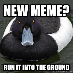 New meme? Run it into the ground - New meme? Run it into the ground  Misc