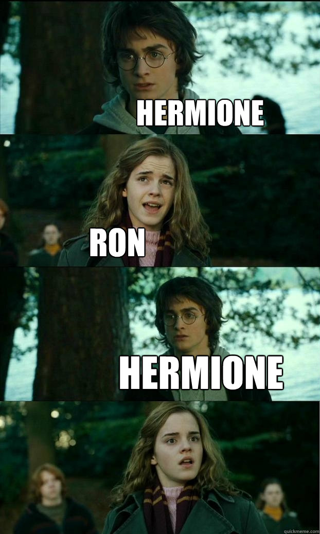 hermione ron hermione - hermione ron hermione  Horny Harry