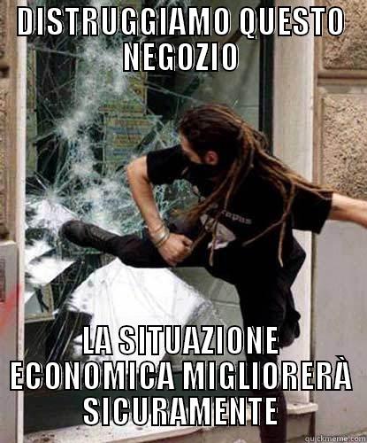 DISTRUGGIAMO QUESTO NEGOZIO LA SITUAZIONE ECONOMICA MIGLIORERÀ SICURAMENTE Misc