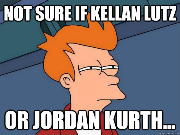 Not sure if Kellan Lutz or Jordan Kurth...  Futurama Fry