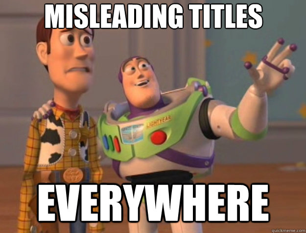 Misleading titles Everywhere - Misleading titles Everywhere  Toy Story