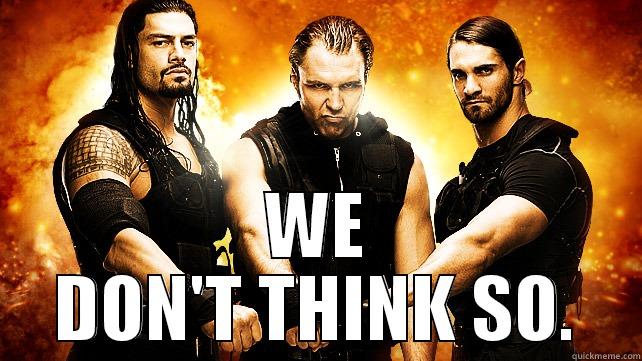 The Shield -  WE DON'T THINK SO. Misc