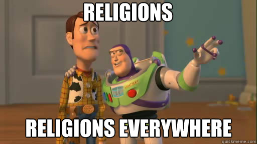 Religions religions everywhere  Everywhere