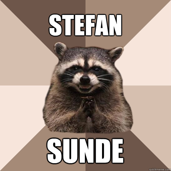 Stefan  Sunde - Stefan  Sunde  Evil Plotting Raccoon