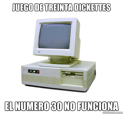 juego de treinta dickettes El numero 30 no funciona  Your First Computer