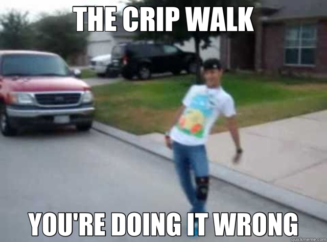 THE CRIP WALK YOU'RE DOING IT WRONG - THE CRIP WALK YOU'RE DOING IT WRONG  Misc