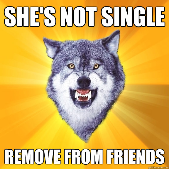 She's not single Remove from Friends  Courage Wolf