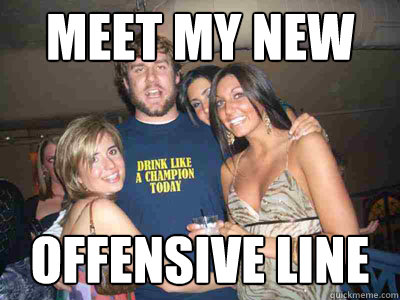 meet my new offensive line  Ben Roethlisberger