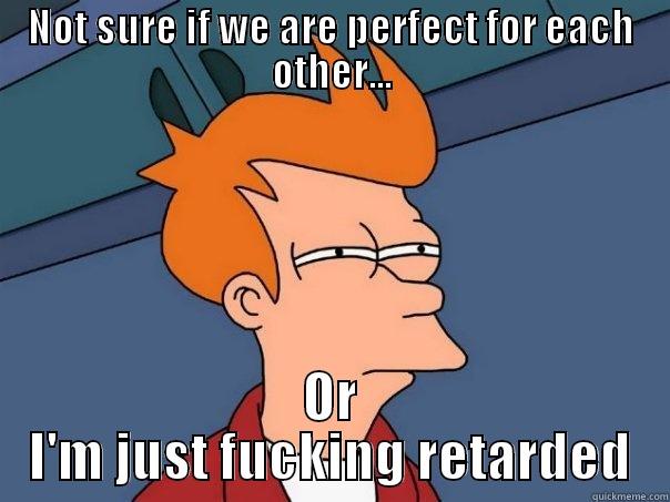 Questioning My Motives - NOT SURE IF WE ARE PERFECT FOR EACH OTHER... OR I'M JUST FUCKING RETARDED Futurama Fry