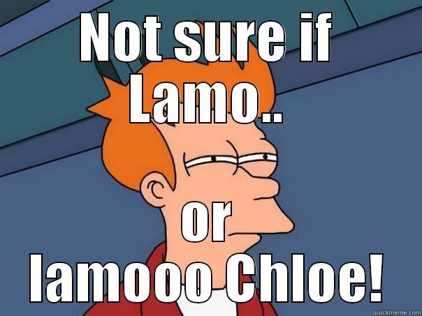 NOT SURE IF LAMO.. OR LAMOOO CHLOE! Futurama Fry