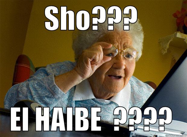 SHO??? EL HAIBE  ???? Grandma finds the Internet