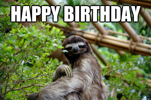 Happy Birthday   - Happy Birthday    Fabulous Sloth