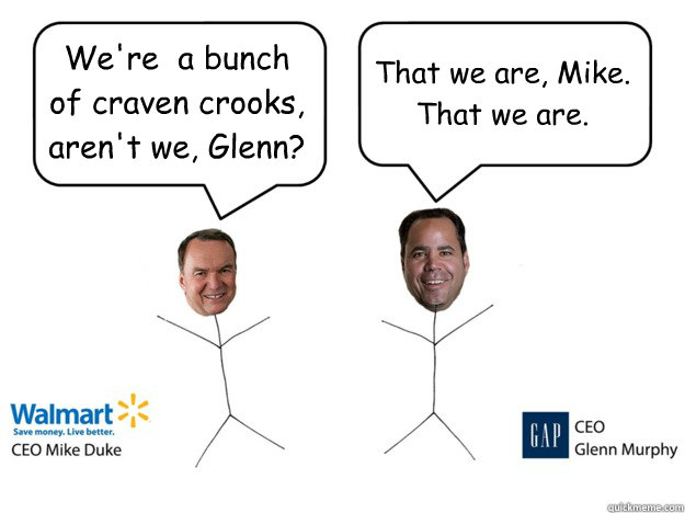 We're  a bunch of craven crooks, aren't we, Glenn? That we are, Mike. That we are.  