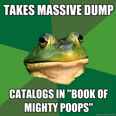 Takes massive dump catalogs in 