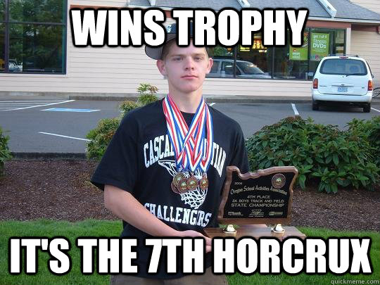 wins trophy it's the 7th horcrux  Harry Hooper