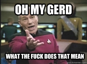 oh my gerd what the fuck does that mean  Annoyed Picard