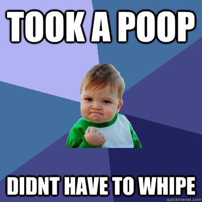 Took A Poop Didnt have to whipe - Took A Poop Didnt have to whipe  Success Kid