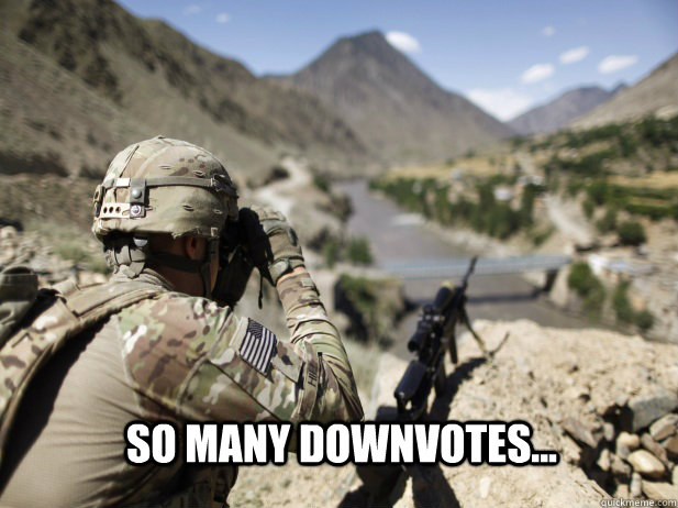 So Many Downvotes... - So Many Downvotes...  Karma Soldier