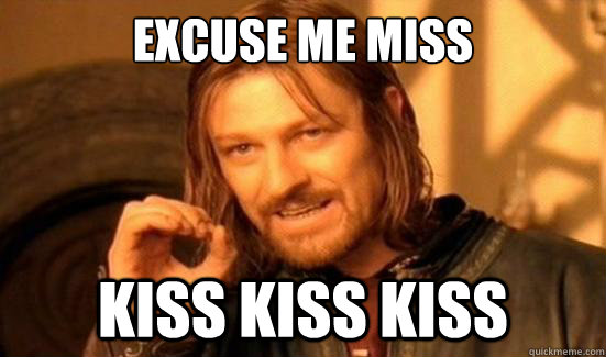 excuse me miss kiss kiss kiss - excuse me miss kiss kiss kiss  Boromir