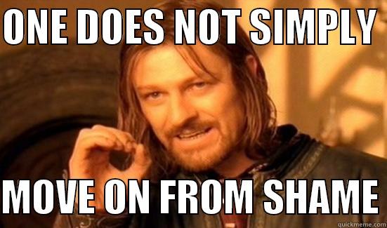 ONE DOES NOT SIMPLY   MOVE ON FROM SHAME Boromir