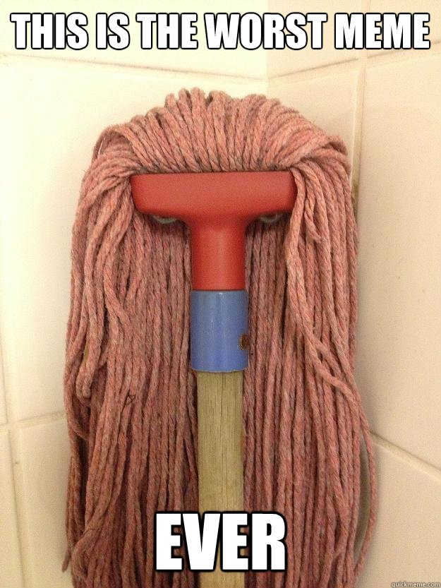 This is the worst meme Ever  Insanity Mop