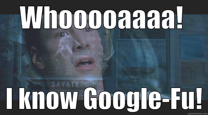 WHOOOOAAAA!   I KNOW GOOGLE-FU! Misc