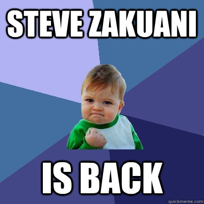 Steve Zakuani is back  Success Kid