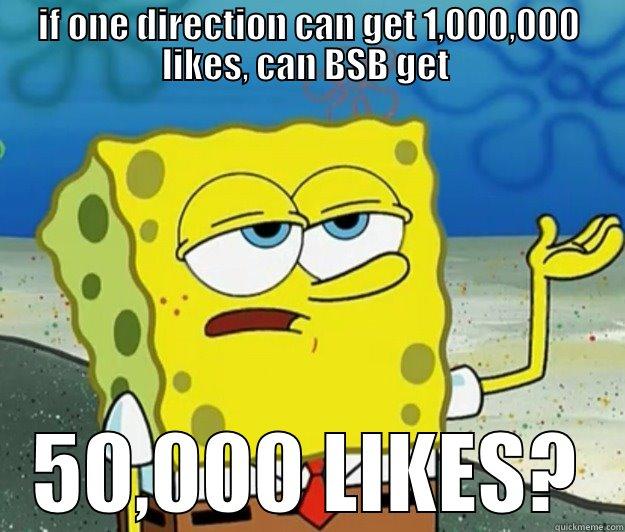 bsb psp - IF ONE DIRECTION CAN GET 1,000,000 LIKES, CAN BSB GET  50,000 LIKES? Tough Spongebob