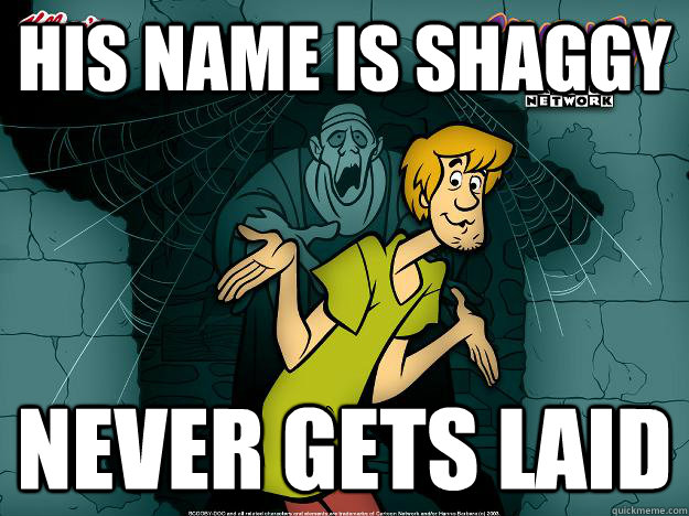 his name is shaggy  never gets laid  Irrational Shaggy