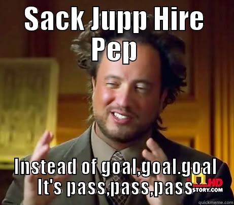 SACK JUPP HIRE PEP INSTEAD OF GOAL,GOAL.GOAL IT'S PASS,PASS,PASS Misc