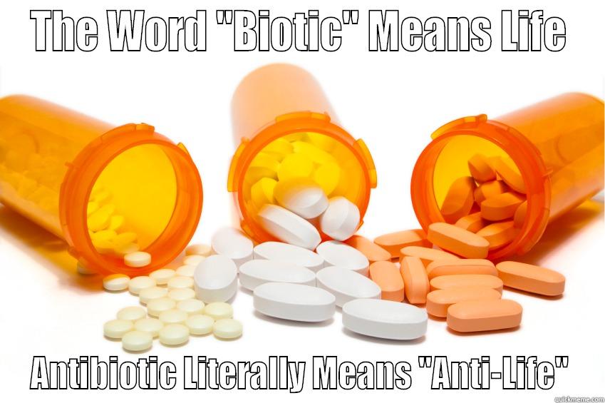 Antibiotics mean - THE WORD 