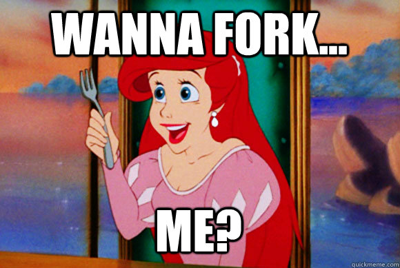 Wanna fork... ME?  Disney Logic