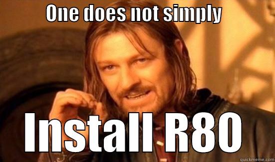             ONE DOES NOT SIMPLY               INSTALL R80 Boromir