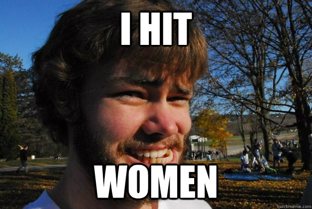 i hit women  