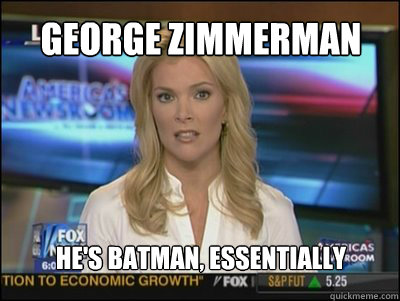 George Zimmerman He's Batman, Essentially  Megyn Kelly